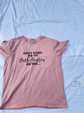 Beth Dutton Graphic Tee - Pink Women’s Top